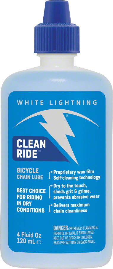 White Lightning Clean Ride Bike Chain Wax Lube - 4oz, Drip Lubricant | Worldwide Cyclery White Lightning Clean Ride Bike Chain Wax Lube - 4oz, Drip Lubricant | Worldwide Cyclery