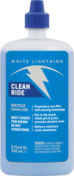 White Lightning Clean Ride Bike Chain Wax Lube - 8oz, Drip MPN: W50080102 UPC: 610990000180 Lubricant Clean Ride Bike Chain Lube