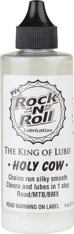 Rock-N-Roll Holy Cow Bike Chain Lube - 4oz, Drip MPN: HOLY COW 4 UPC: 851880001195 Lubricant Holy Cow Bike Chain Lube