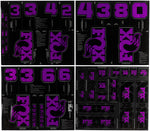FOX Fork and Shock Decal Kit - Imperial Purple MPN: 803-04-685 UPC: 821973528113 Sticker/Decal Fork and Shock Decal Kit