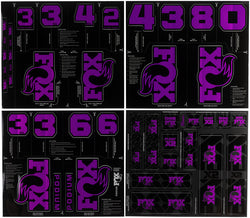 FOX Fork and Shock Decal Kit - Imperial Purple MPN: 803-04-685 UPC: 821973528113 Sticker/Decal Fork and Shock Decal Kit