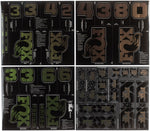 FOX Fork and Shock Decal Kit - Green Red Flux MPN: 803-04-688 UPC: 821973528120 Sticker/Decal Fork and Shock Decal Kit