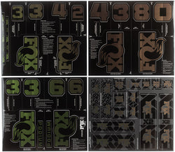 FOX Fork and Shock Decal Kit - Green Red Flux MPN: 803-04-688 UPC: 821973528120 Sticker/Decal Fork and Shock Decal Kit