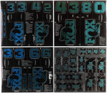 FOX Fork and Shock Decal Kit - Blue Teal Flux MPN: 803-04-689 UPC: 821973528137 Sticker/Decal Fork and Shock Decal Kit