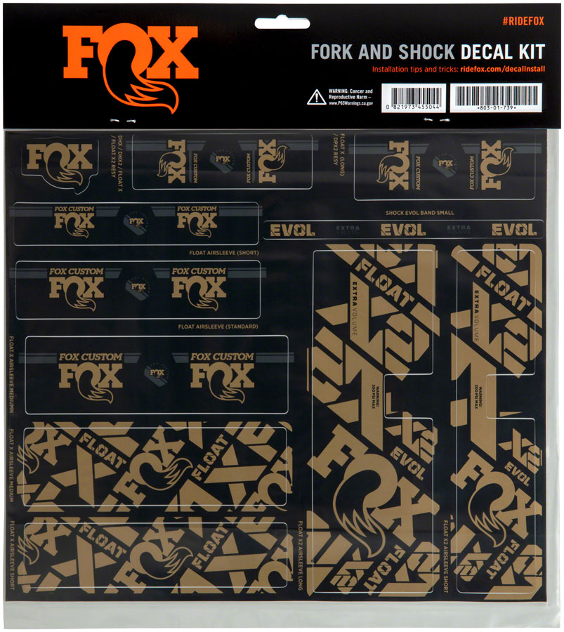 FOX Fork and Shock Decal Kit Kash Sticker/Decal 821973454986