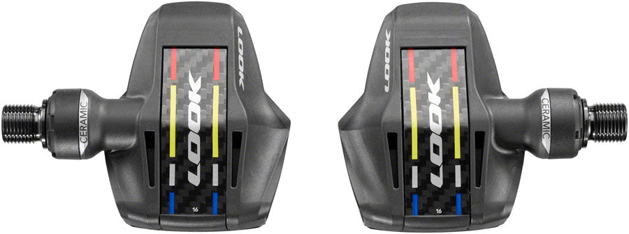 LOOK KEO Blade Carbon Ceramic Ti Pedals - Single Sided Clipless, Titanium, 9/16", Black. 53mm QF, 12Nm - Pedals - KEO Blade Carbon Ceramic Ti Pedals