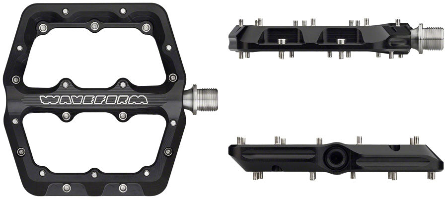 Wolf Tooth Ripsaw Aluminum Pedals - Platform, Aluminum, 9/16", Black - Pedals - Ripsaw Aluminum Pedals