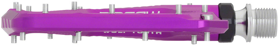 Wolf Tooth Ripsaw Aluminum Pedals - Platform, Aluminum, 9/16", Ultraviolet Purple - Pedals - Ripsaw Aluminum Pedals