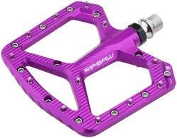 Wolf Tooth Ripsaw Aluminum Pedals - Platform, Aluminum, 9/16", Ultraviolet Purple MPN: PDL-RS-PRP UPC: 812719029261 Pedals Ripsaw Aluminum Pedals