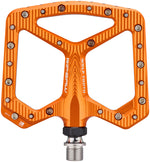 Wolf Tooth Ripsaw Aluminum Pedals - Platform, Aluminum, 9/16", Black, Orange - Pedals - Ripsaw Aluminum Pedals