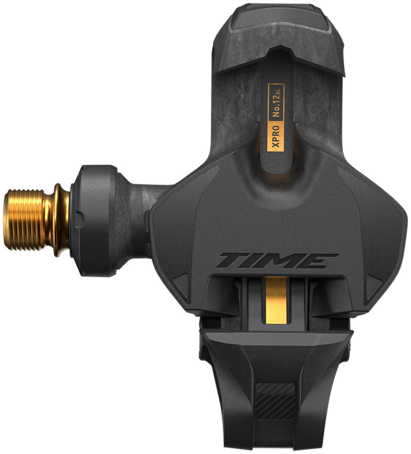 Time XPRO 12SL Pedals - Single Sided Clipless, Carbon, 9/16", Carbon/Gold, QF 53, C1 MPN: 00.6718.047.001 UPC: 710845924651 Pedals XPRO 12 SL Pedals