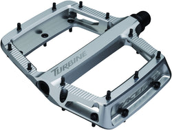 RaceFace Turbine Pedals - Platform, Aluminum, 9/16", Silver MPN: 941-00-004-02 UPC: 821973491714 Pedals Turbine Pedals