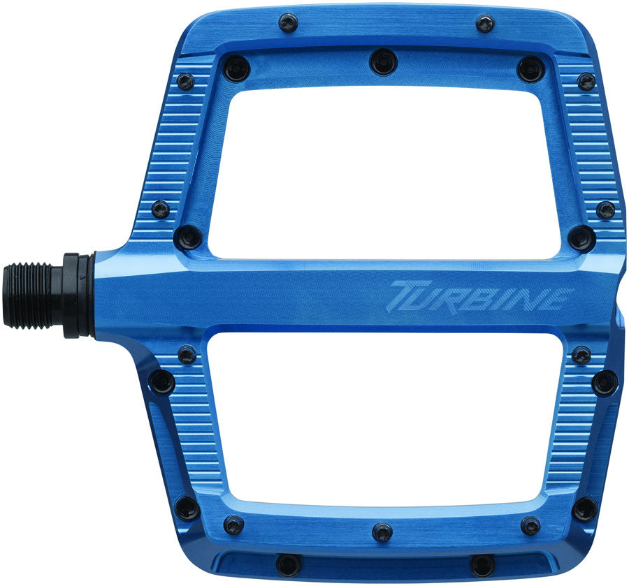 RaceFace Turbine Pedals - Platform, Aluminum, 9/16", Blue - Pedals - Turbine Pedals