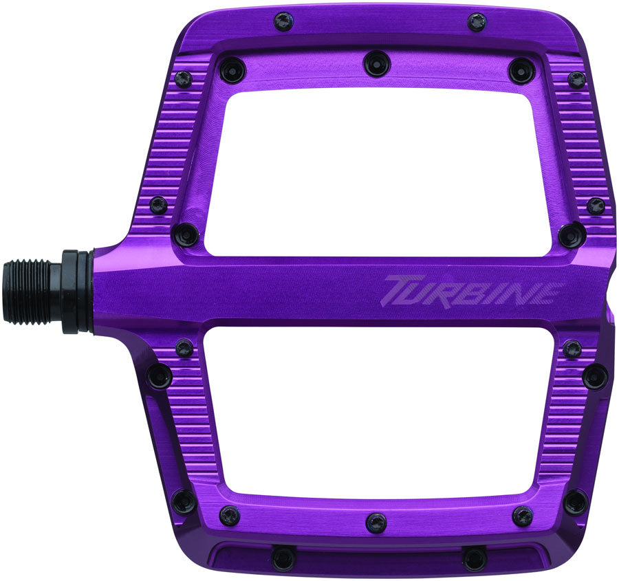 RaceFace Turbine Pedals - Platform, Aluminum, 9/16", Purple - Pedals - Turbine Pedals