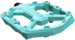 Crankbrothers Stamp 0 Pedals - Platform, Composite, 9/16", Turquoise, Large - Pedals - Stamp 0 Pedals