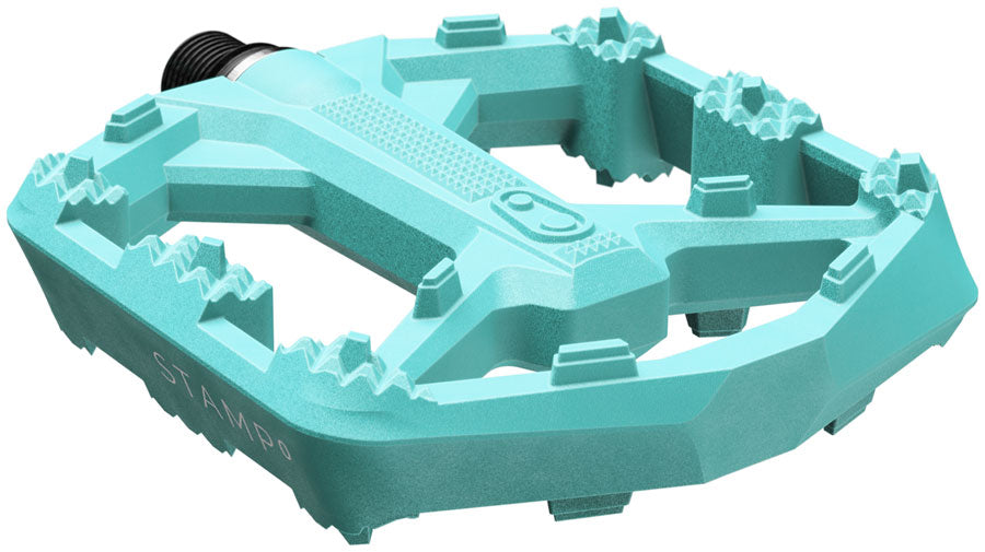 Crankbrothers Stamp 0 Pedals - Platform, Composite, 9/16", Turquoise, Small - Pedals - Stamp 0 Pedals