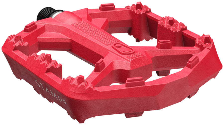 Crankbrothers Stamp 0 Pedals - Platform, Composite, 9/16", Bright Red, Small - Pedals - Stamp 0 Pedals