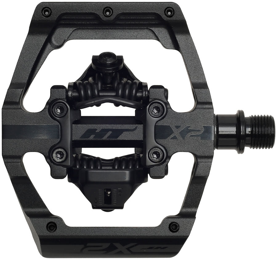 HT Components X2 Pedals - Dual Sided Clipless with Platform, Aluminum, 9/16", Stealth Black MPN: 102001X2XXXX1J01D1X1 Pedals X2 Pedals
