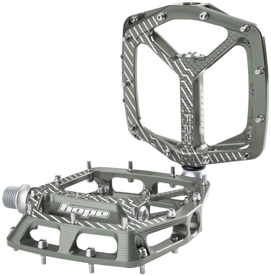 Hope F22 Pedals - Platform, Aluminum, 9/16