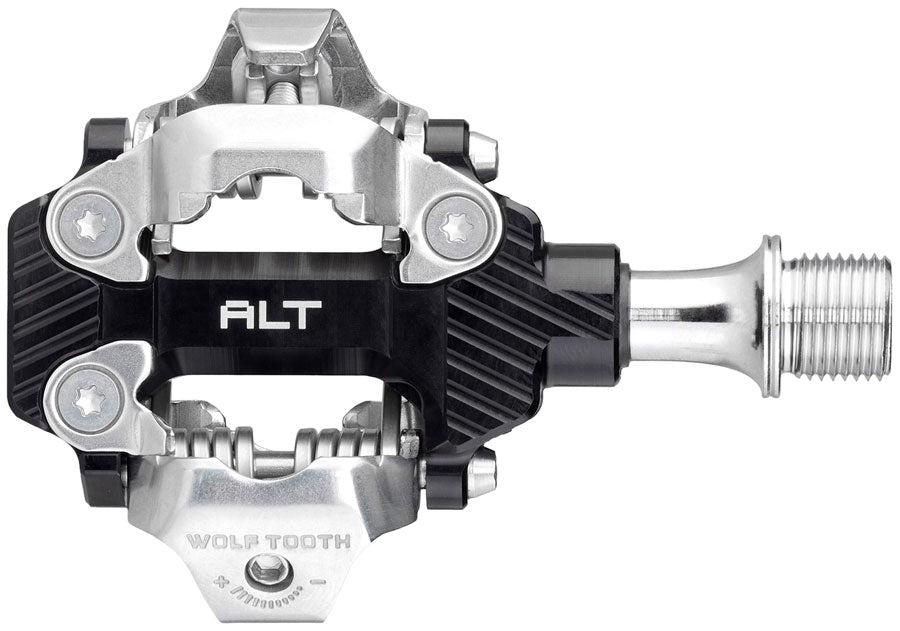 Wolf Tooth ALT XC Clipless Pedals - Dual Sided Clipless, Alloy, 9/16", Black, Pair, Shimano SPD - Pedals - ALT XC Clipless Pedals