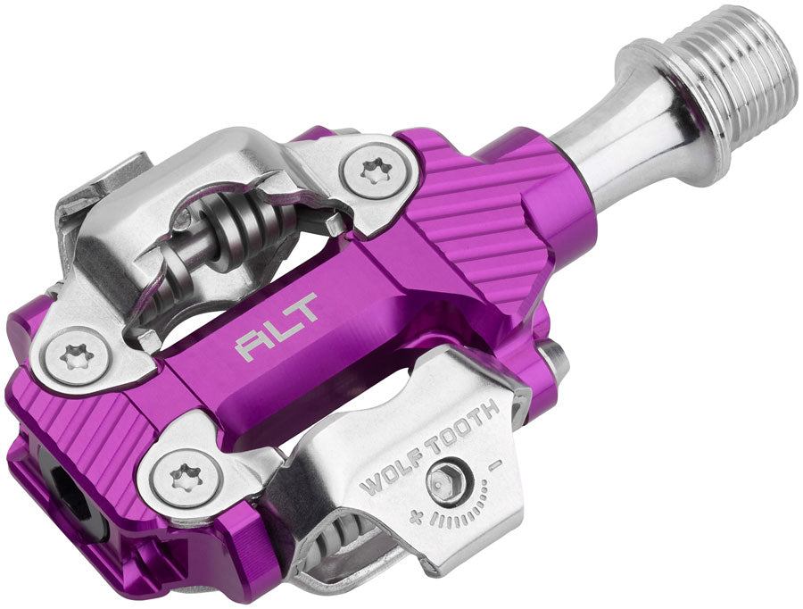 Wolf Tooth ALT XC Clipless Pedals - Dual Sided Clipless, Alloy, 9/16", Ultraviolet Purple, Pair, Shimano SPD MPN: ALT-CLPS-PRU UPC: 810159401968 Pedals ALT XC Clipless Pedals