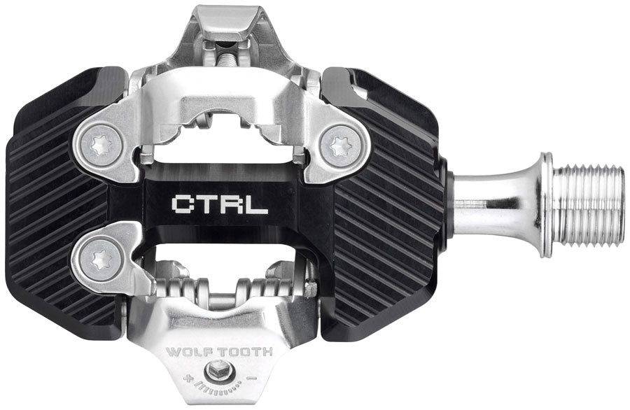Wolf Tooth CTRL Trail Clipless Pedals - Dual Sided Clipless, Alloy, 9/16", Black, Pair, Shimano SPD - Pedals - CTRL Trail Clipless Pedals