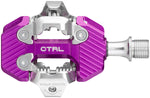 Wolf Tooth CTRL Trail Clipless Pedals - Dual Sided Clipless, Alloy, 9/16", Ultraviolet Purple, Pair, Shimano SPD - Pedals - CTRL Trail Clipless Pedals