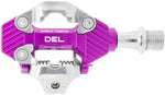 Wolf Tooth DEL Gravel Race Clipless Pedals - Single Sided Clipless, Alloy, 9/16", Ultraviolet Purple, Pair, Shimano SPD - Pedals - DEL Gravel Race Clipless Pedals