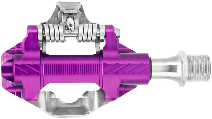 Wolf Tooth DEL Gravel Race Clipless Pedals - Single Sided Clipless, Alloy, 9/16", Ultraviolet Purple, Pair, Shimano SPD MPN: DEL-CLPS-PRU UPC: 810159402002 Pedals DEL Gravel Race Clipless Pedals