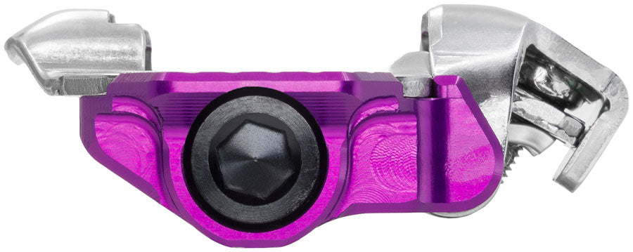 Wolf Tooth DEL Gravel Race Clipless Pedals - Single Sided Clipless, Alloy, 9/16", Ultraviolet Purple, Pair, Shimano SPD - Pedals - DEL Gravel Race Clipless Pedals