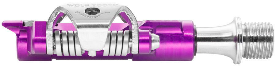 Wolf Tooth DEL Gravel Race Clipless Pedals - Single Sided Clipless, Alloy, 9/16", Ultraviolet Purple, Pair, Shimano SPD MPN: DEL-CLPS-PRU UPC: 810159402002 Pedals DEL Gravel Race Clipless Pedals