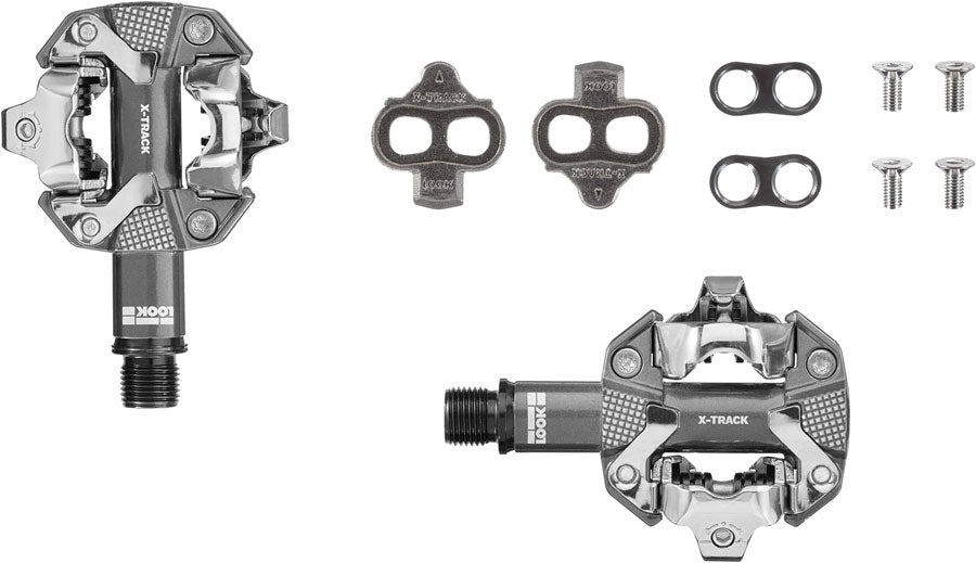 LOOK X-Track Pedals - Dual Sided Clipless, Aluminum, 9/16