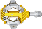 Wolf Tooth ALT XC Performance Clipless Pedals - Dual Sided Clipless, Alloy, 9/16", Gold, Pair, Shimano SPD - Pedals - ALT XC Performance Pedals