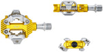 Wolf Tooth ALT XC Performance Clipless Pedals - Dual Sided Clipless, Alloy, 9/16", Gold, Pair, Shimano SPD - Pedals - ALT XC Performance Pedals
