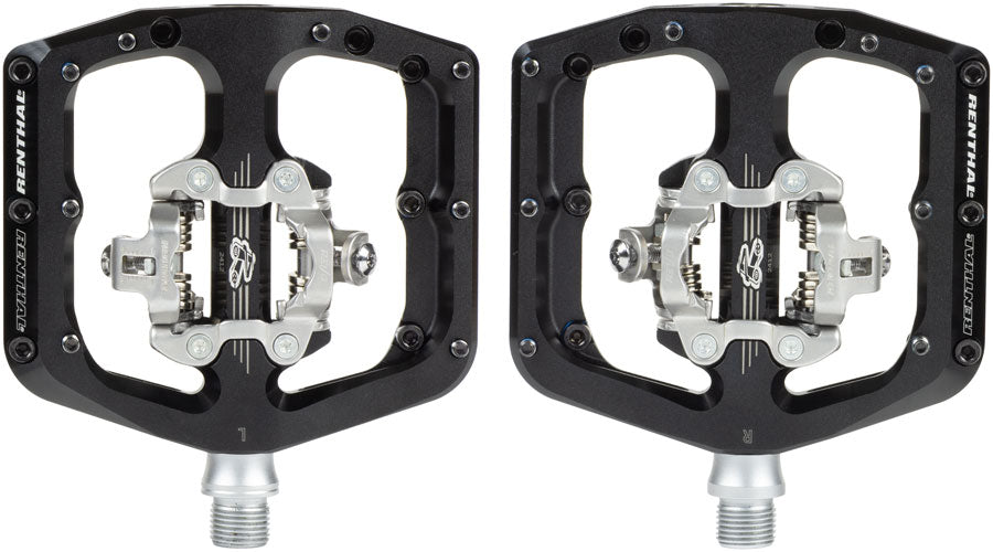 Renthal Revo-DHC Pedals - Dual Sided Clipless with Platform, Alloy, 9/16", Black, Shimano SPD MPN: PD20001-001-01 UPC: 765442163460 Pedals Revo-DHC Pedals
