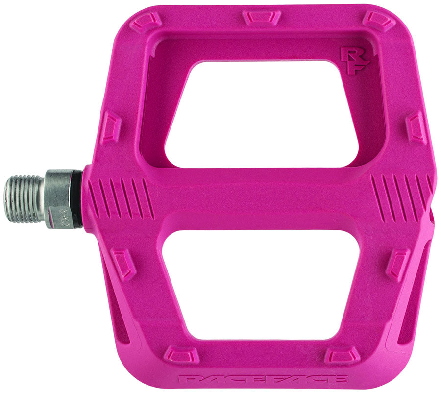 RaceFace Ride Pedals - Platform, Composite, 9/16", Magenta - Pedals - Ride Pedal