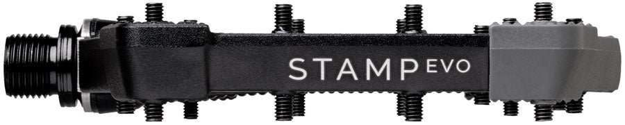 Crankbrothers Stamp Evo Pedals - Platform, Aluminum, 9/16", Black, Large MPN: 17225 UPC: 641300172259 Pedals Stamp EVO Pedals
