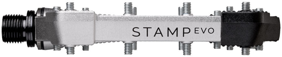 Crankbrothers Stamp Evo Pedals - Platform, Aluminum, 9/16", Silver, Large MPN: 17227 UPC: 641300172273 Pedals Stamp EVO Pedals
