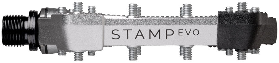 Crankbrothers Stamp Evo Pedals - Platform, Aluminum, 9/16", Silver, Small MPN: 17228 UPC: 641300172280 Pedals Stamp EVO Pedals
