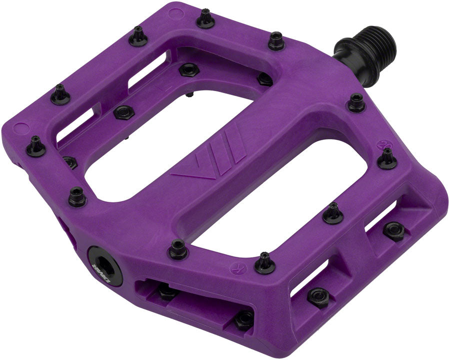 dmr spd pedals DMR V11 Pedals - Platform, Composite, 9/16", Purple Pedals Color