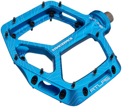 RaceFace Atlas Pedals - Platform, Aluminum, 9/16", Blue MPN: PD22ATLASBLU UPC: 821973415352 Pedals Atlas Platform Pedals