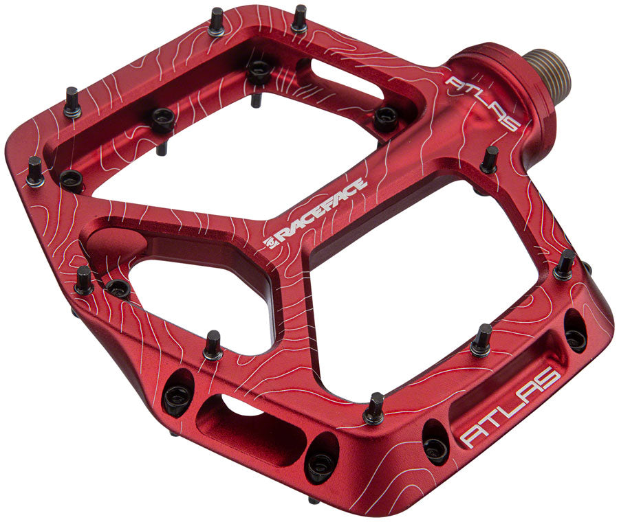 flat pedals red Atlas Platform Pedals Red