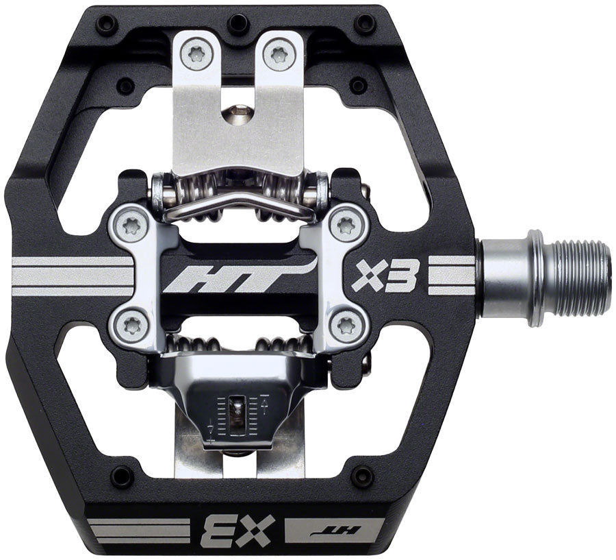 HT Components X3 Pedals - Dual Sided Clipless with Platform, Aluminum, 9/16", Black MPN: 102001X3XXXX1J01G1X1 Pedals X3 Pedals