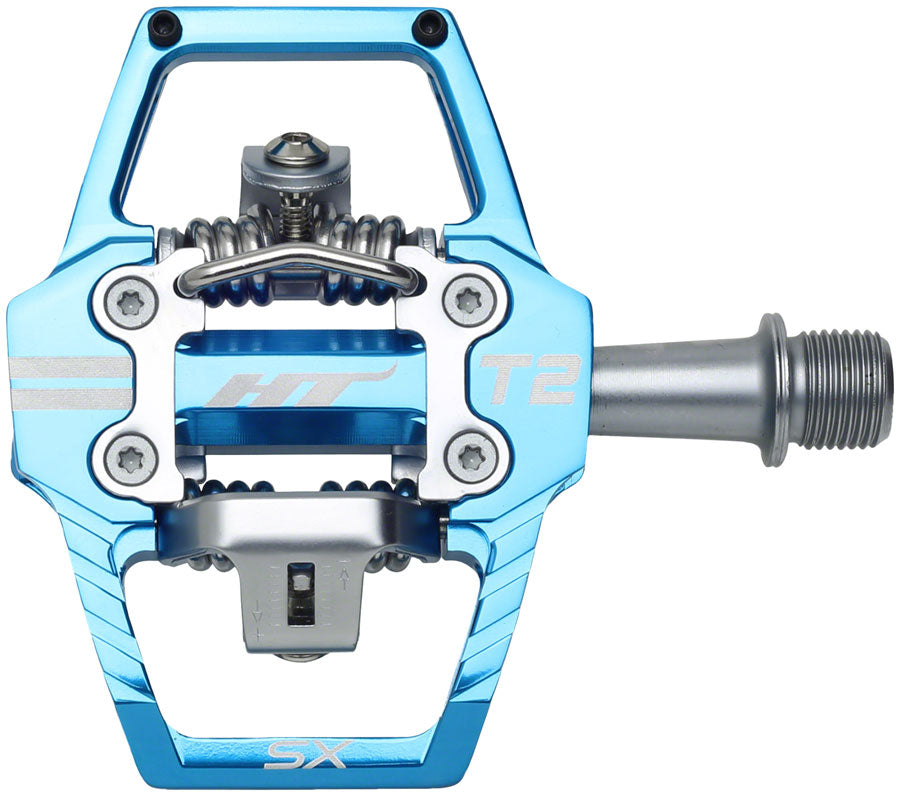 HT Components T2-SX Pedals - Dual Sided Clipless with Platform, Aluminum, 9/16", Marine Blue MPN: 102001T2SXXX2Y22G1X1 Pedals T2-SX Pedals