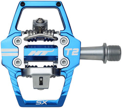 HT Components T2-SX Pedals - Dual Sided Clipless with Platform, Aluminum, 9/16", Royal Blue MPN: 102001T2SXXX2J25G1X1 Pedals T2-SX Pedals