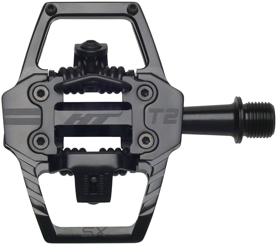 HT Components T2-SX Pedals - Dual Sided Clipless with Platform, Aluminum, 9/16