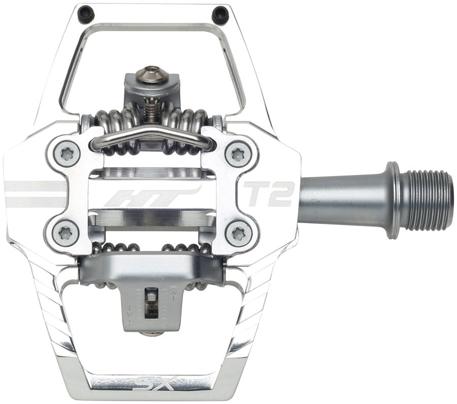 HT Components T2-SX Pedals - Dual Sided Clipless with Platform, Aluminum, 9/16