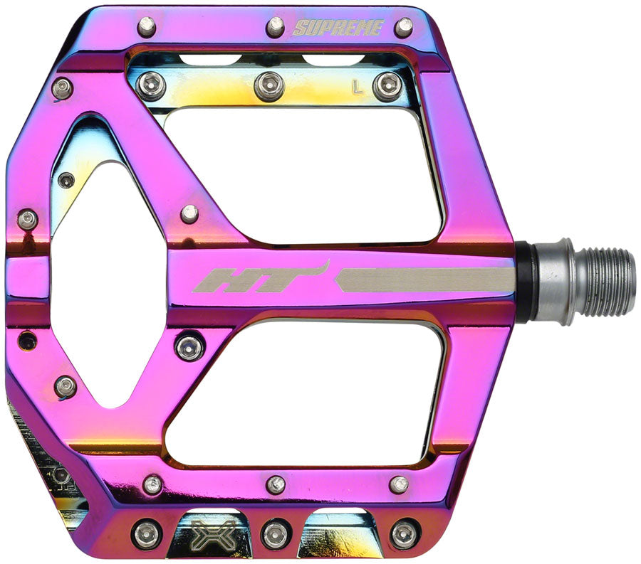 HT Components ANS10 Pedals - Platform, Aluminum, 9/16", Oil Slick MPN: 102001ANS10X0012G1X1 Pedals ANS10 Supreme Pedals