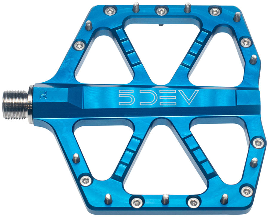 5DEV Jumpline Pedals - Platform, Aluminum, 9/16", Blue MPN: P03-11 UPC: 850076919771 Pedals Jumpline Pedals