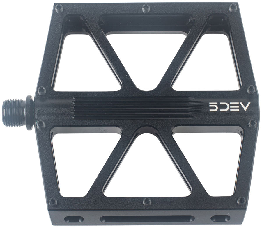 5DEV Flatline Pedals - Platform, Aluminum, 9/16